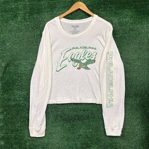 NFL NFC East Philadelphia Eagles LS Crop Top Size Large